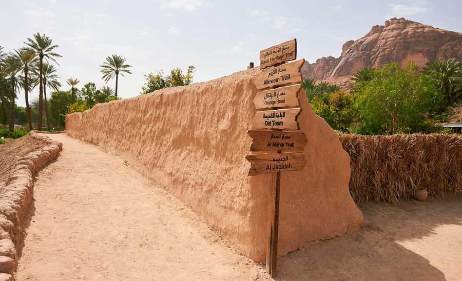 Oasis Adventure in Alula - Oasis water and the AlUla Oasis Heritage Trail idea