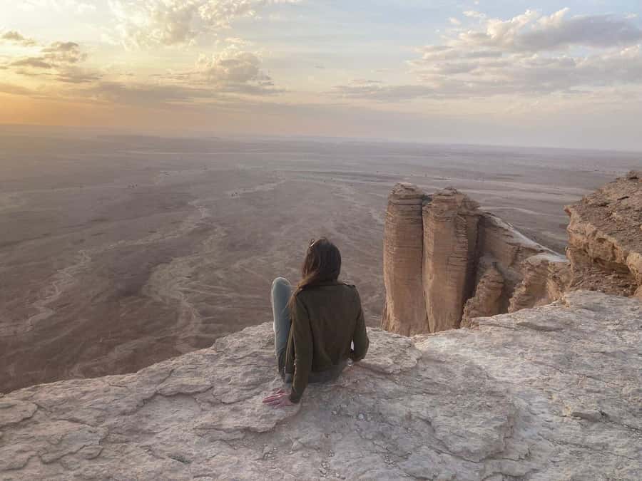 Riyadh Edge of The World and Bat Cave Visit by Bus - Getting out of Riyadh: the 120 km ride to Jabal Fihrayn